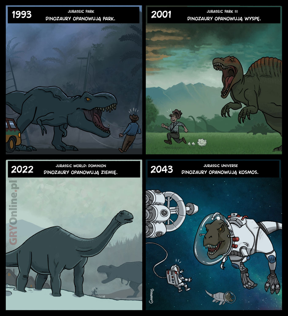 Jurassic Universe, komiks oGRYzki, odc. 111.