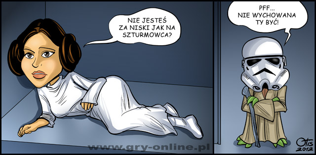 Za niski, komiks Cartoon Wars, odc. 56.