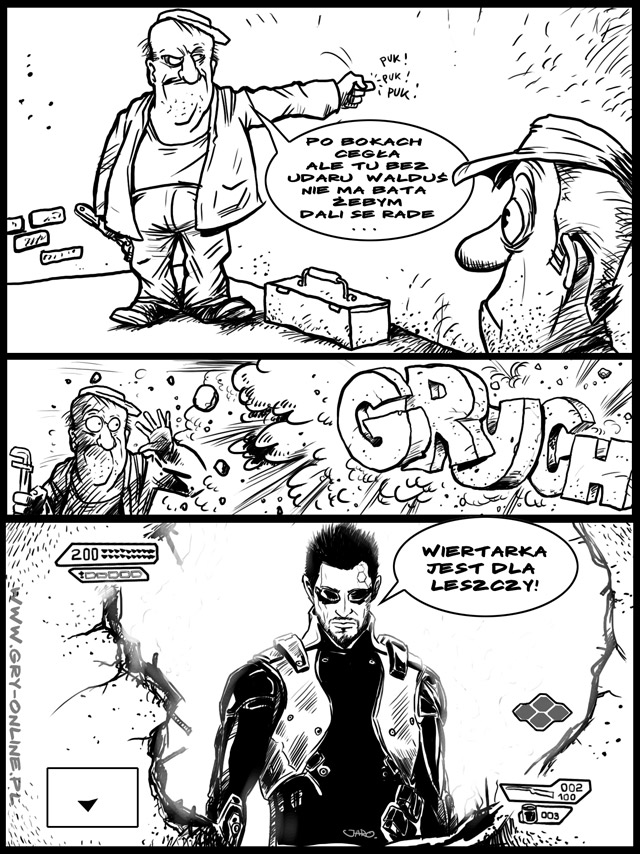 Dziura, komiks Zaginiony Level, odc. 55.