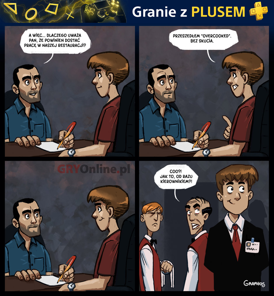 Overcooked, komiks Granie z Plusem, odc. 7.