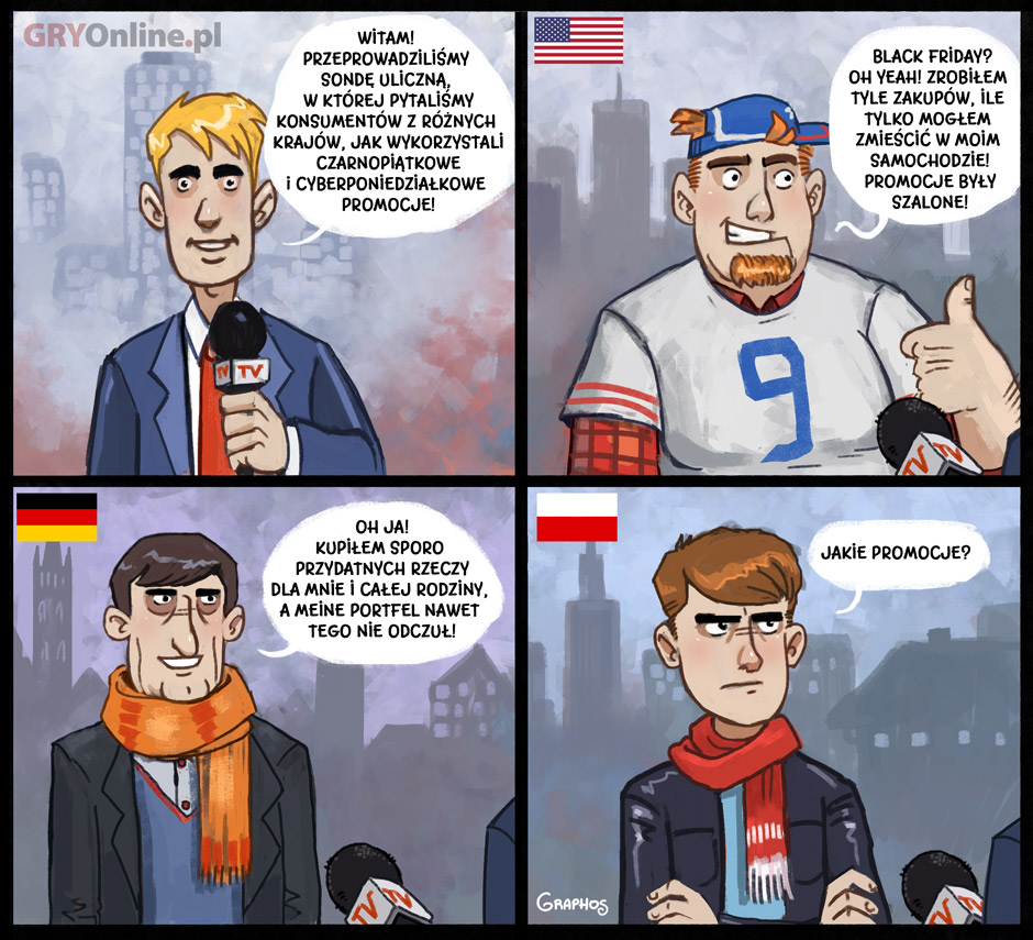 Czarny piątek, komiks oGRYzki, odc. 69.