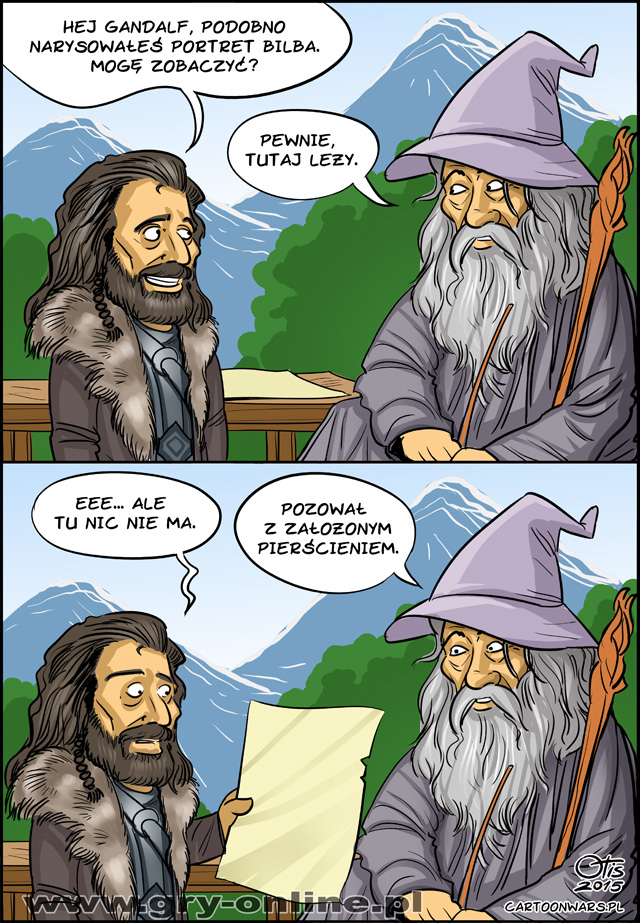 Gandalf rysownik, komiks Cartoon Games, odc. 149.