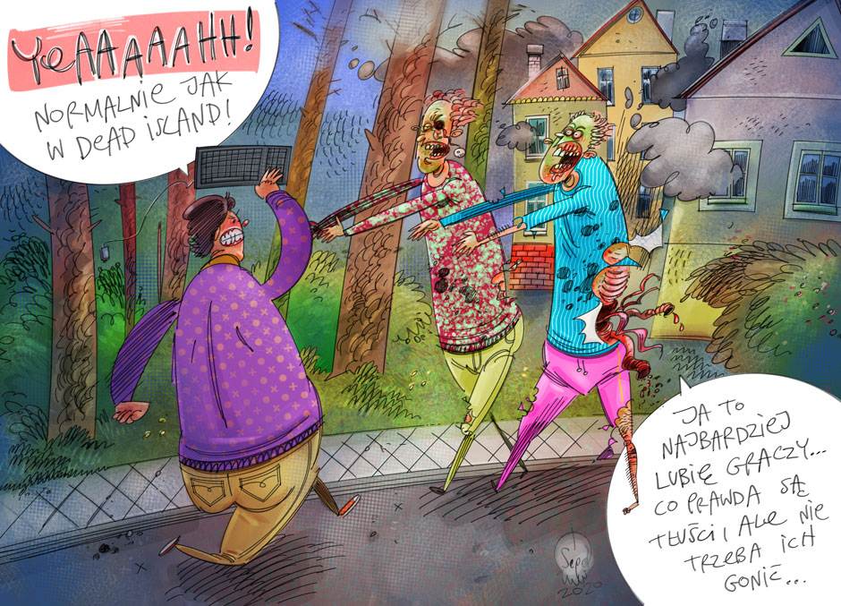 Zombie, komiks Złamany ołówek, odc. 8.