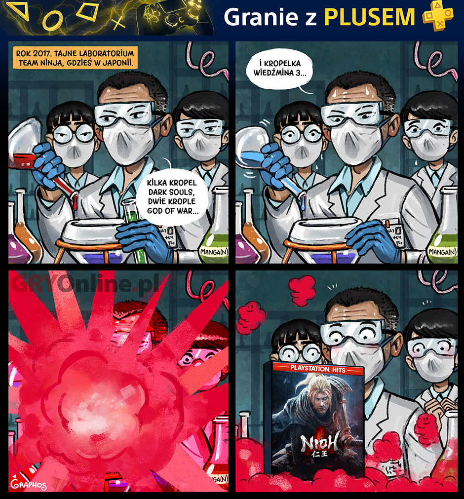 NiOh, komiks Granie z Plusem, odc. 13.