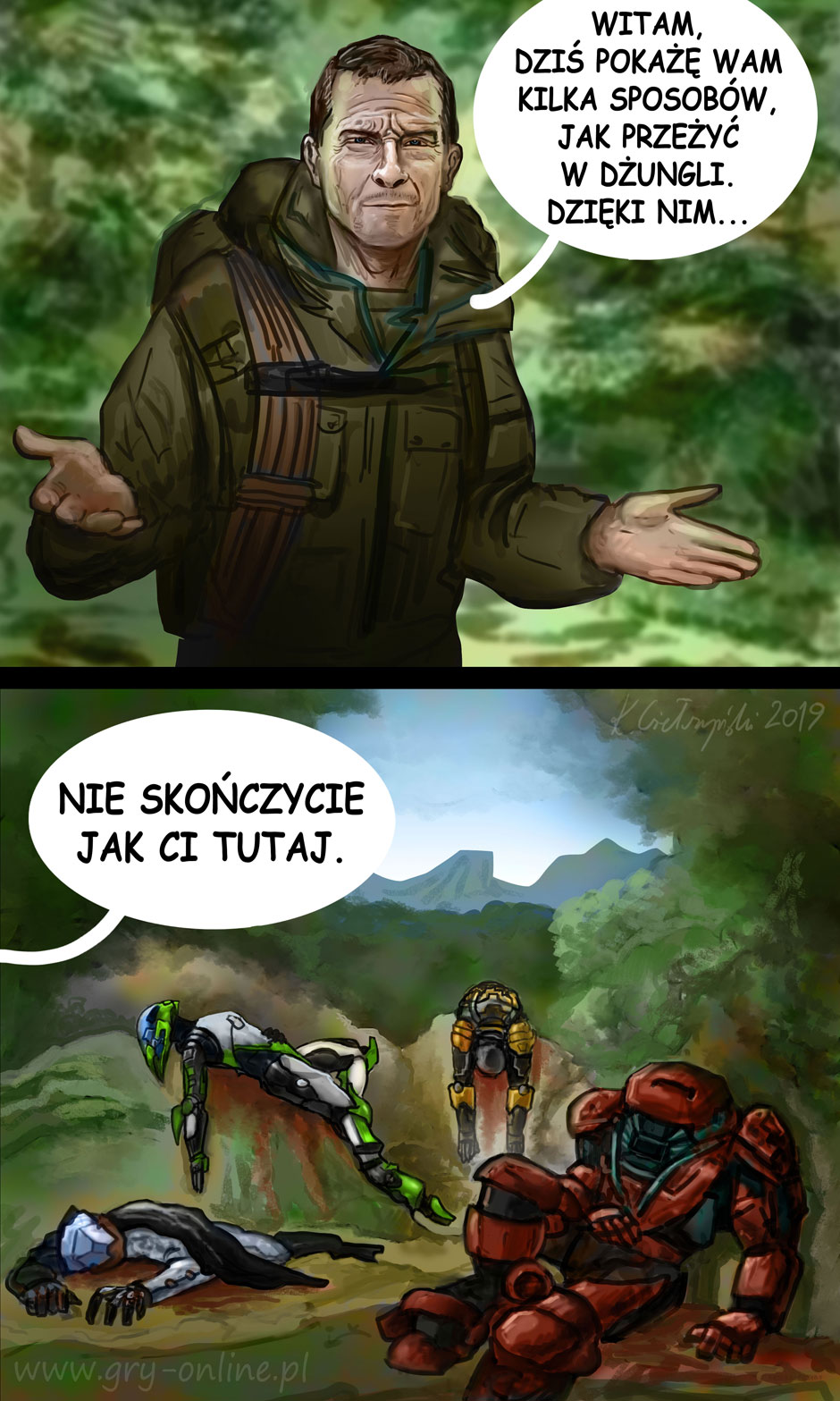 Jak przetrwać w dżungli, komiks Fatal Draws, odc. 120.