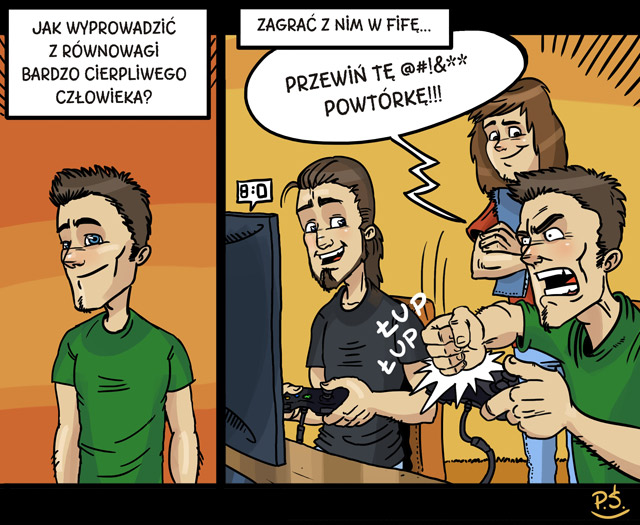 Cierpliwość w grze, komiks oGRYzki, odc. 24.