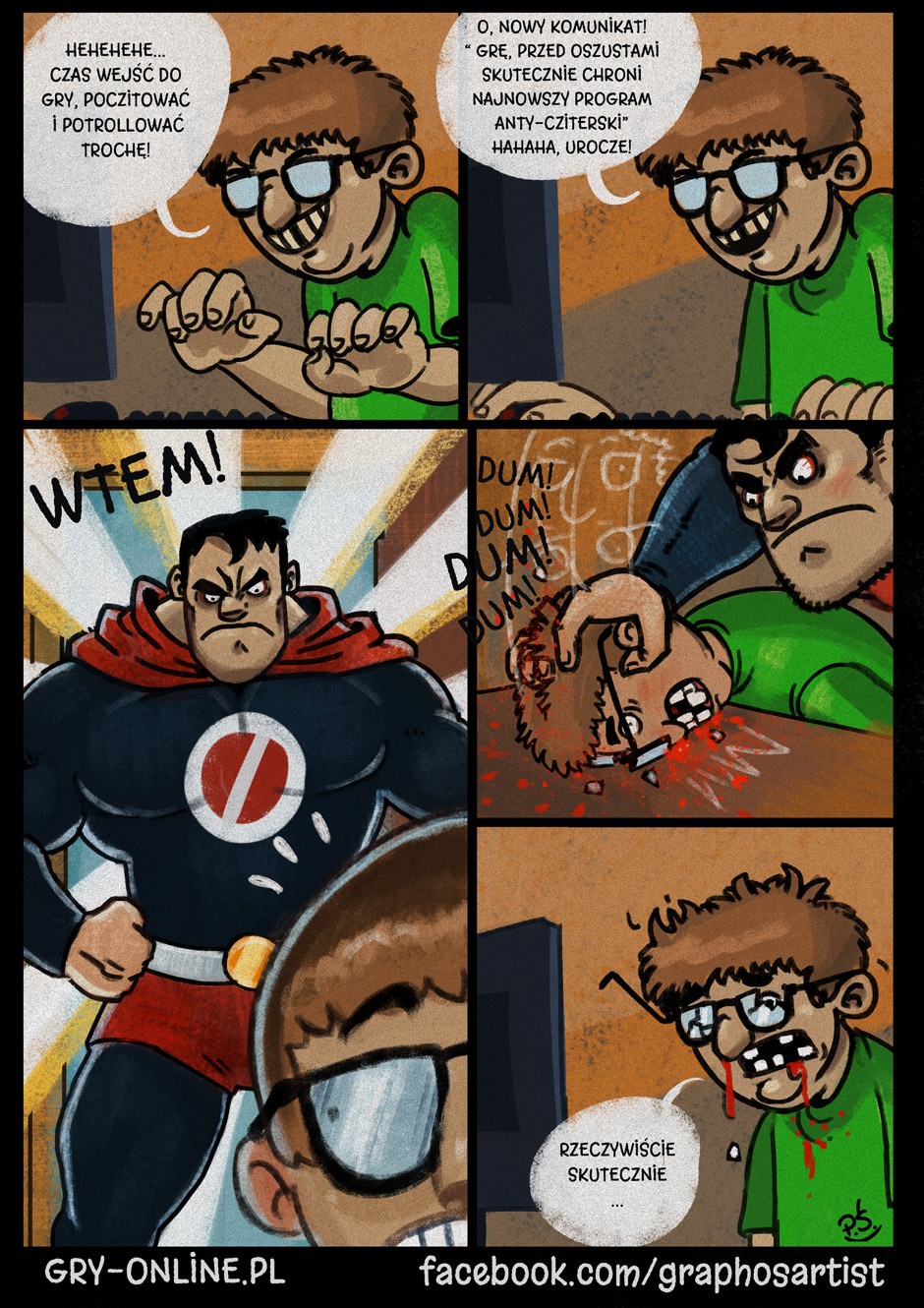 Skuteczny, komiks oGRYzki, odc. 41.