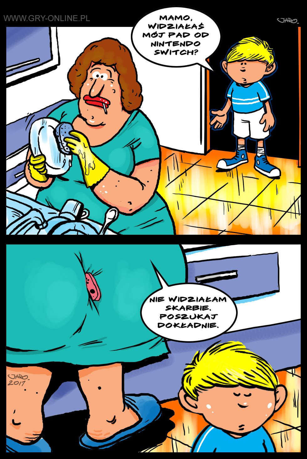 Mniejszych nie było?, komiks Zaginiony Level, odc. 131.