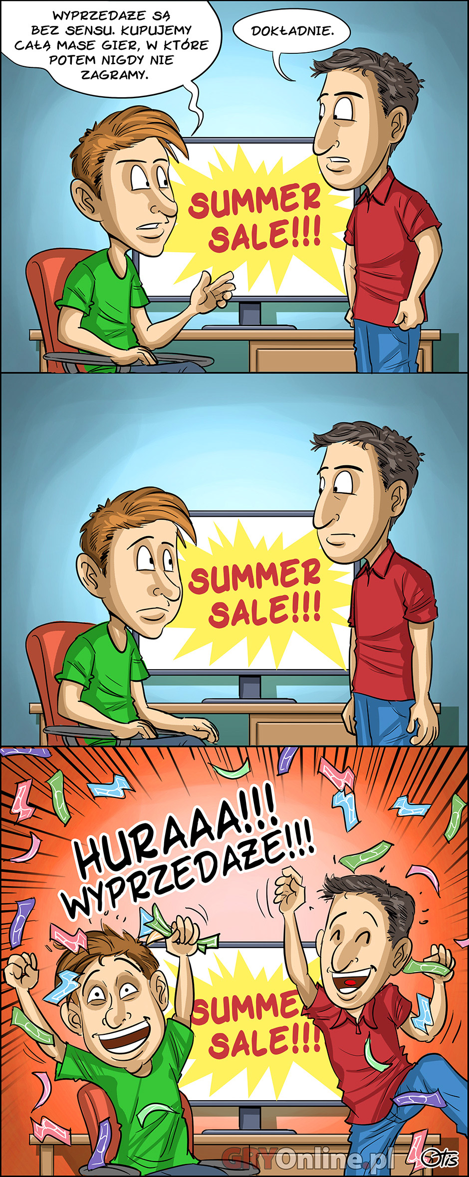 Summer Sale, komiks Cartoon Games, odc. 221.