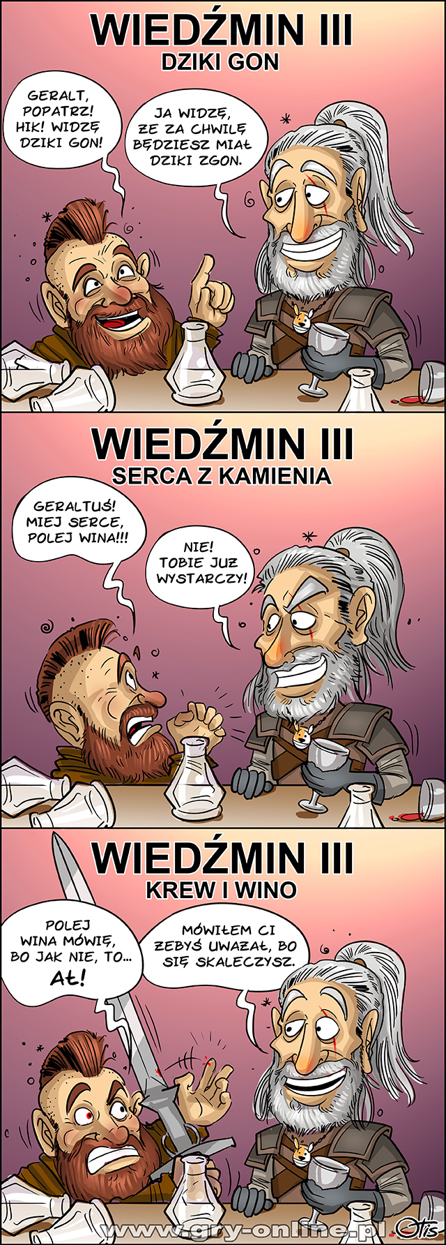 Wiedźmin 3 GotY, komiks Cartoon Games, odc. 184.