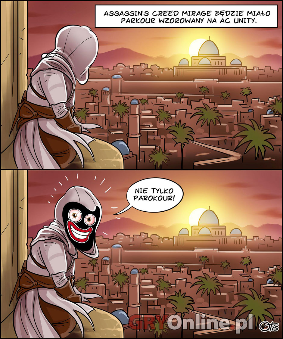 Co łączy Assassin's Creed Mirage i Unity, komiks Cartoon Games, odc. 357.