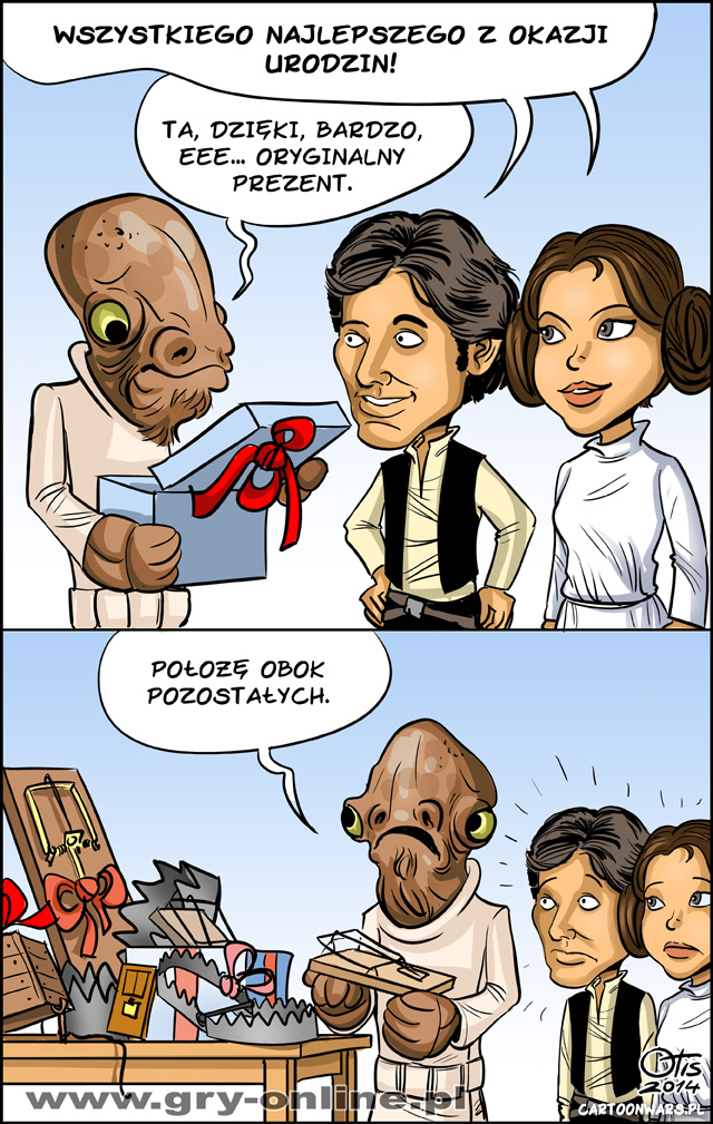 Prezent, komiks Cartoon Wars, odc. 66.
