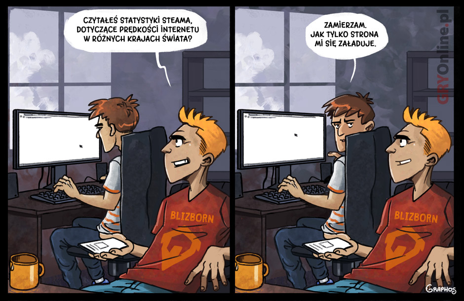 Szybki Internet, komiks oGRYzki, odc. 64.