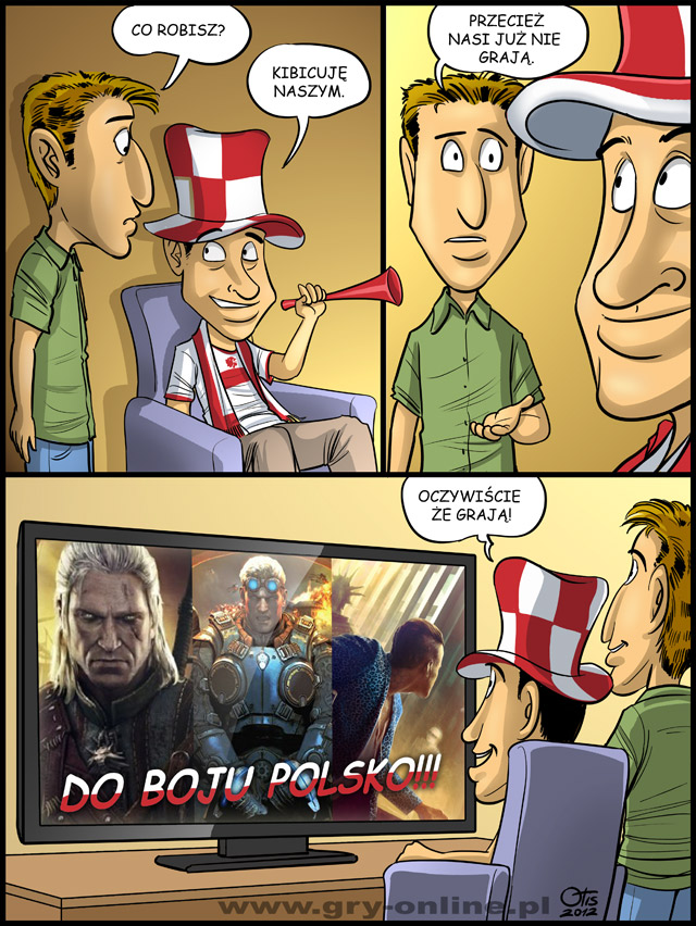 Kibicuję, komiks Cartoon Games, odc. 73.