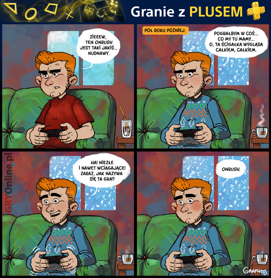 Onrush, komiks Granie z Plusem, odc. 3.
