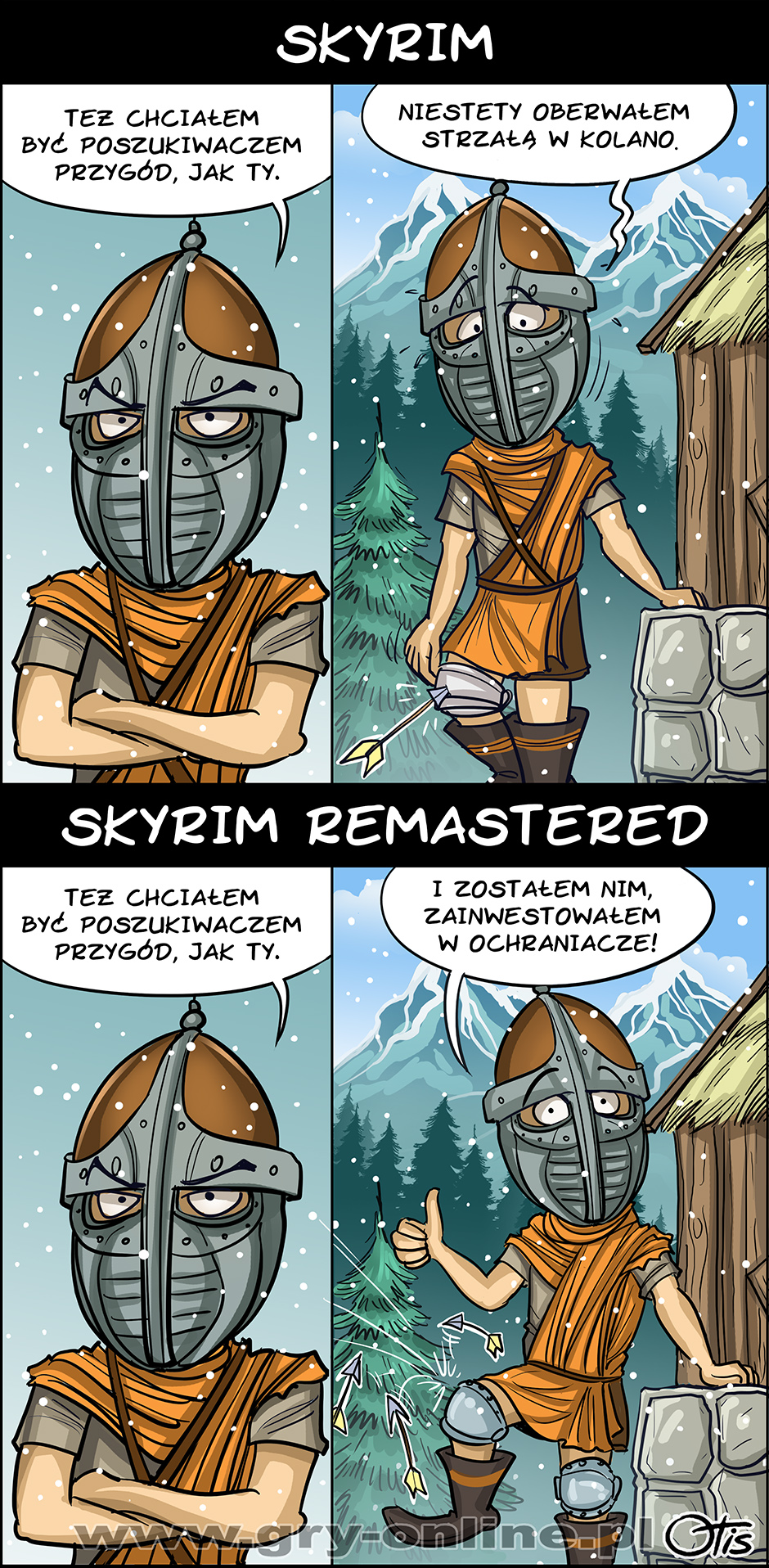 Skyrim Remastered, komiks Cartoon Games, odc. 193.