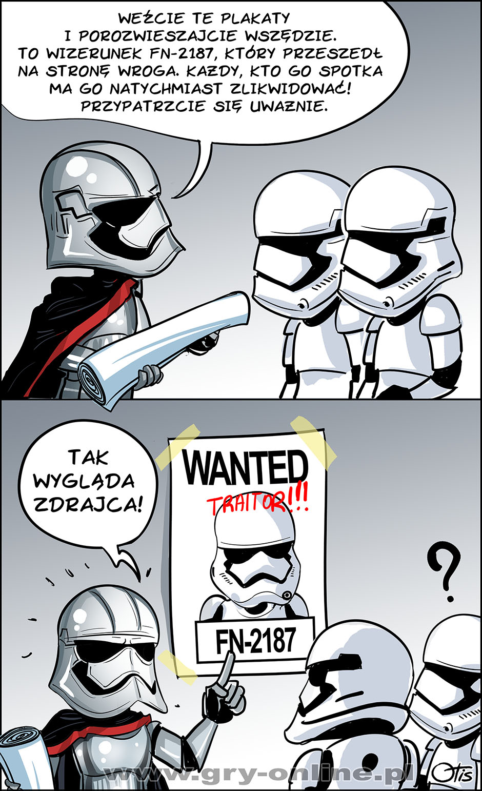 Zdrajca, komiks Cartoon Wars, odc. 99.