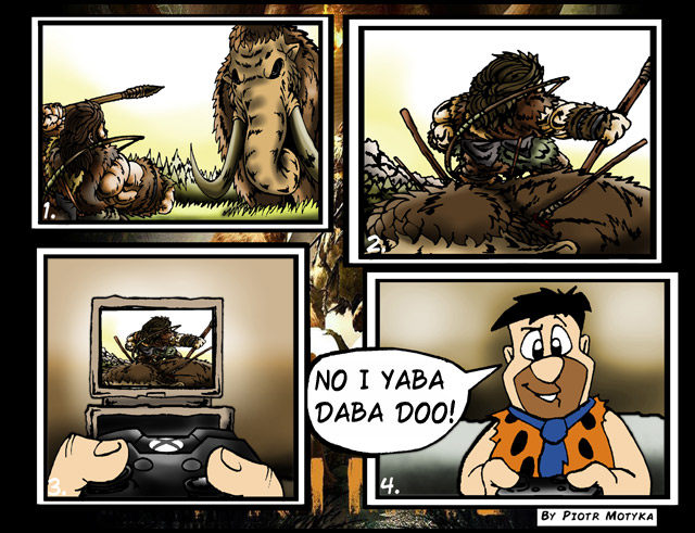 Yaba daba doo!, komiks Z innej beczki, odc. 2.