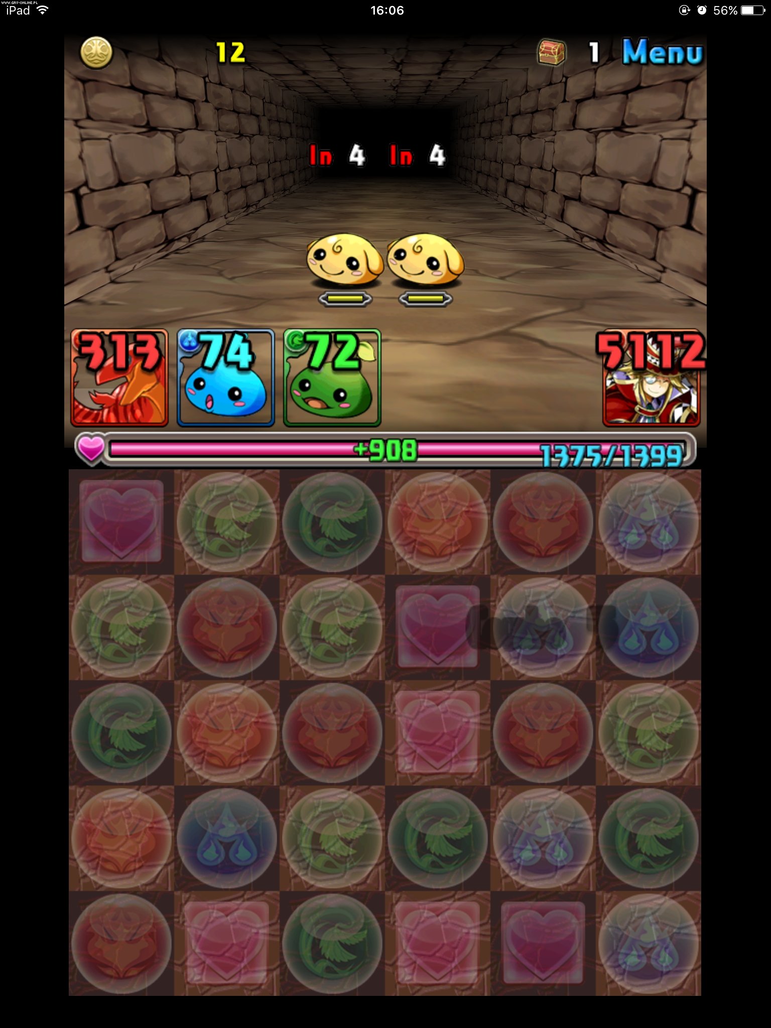Galeria screenów z gry Puzzle & Dragons, iOS