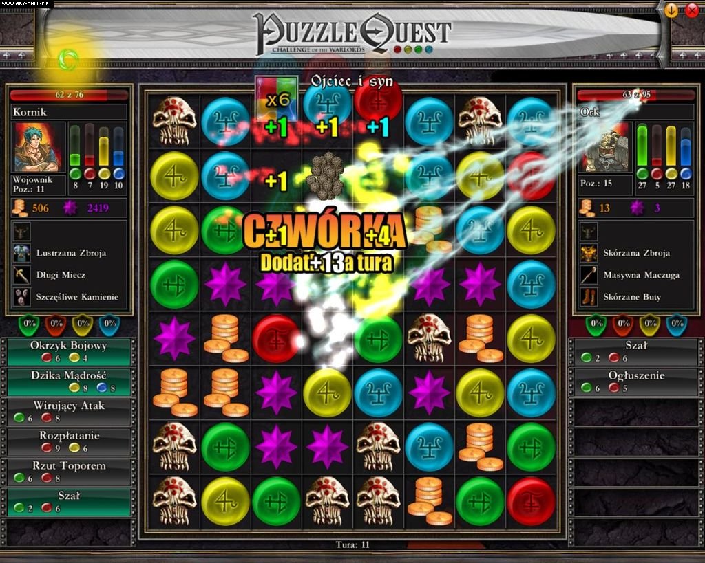 Puzzle Quest Challenge of the Warlords galeria screenshotów