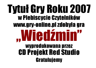 Wyniki plebiscytu Gra Roku 2007