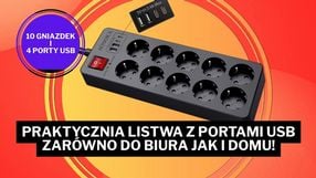 „Próbowałem wielu listw zasilających, ale ta jest nie do pobicia”! Ma 4 porty USB i 10 gniazdek, a kosztuje tylko 85 zł!