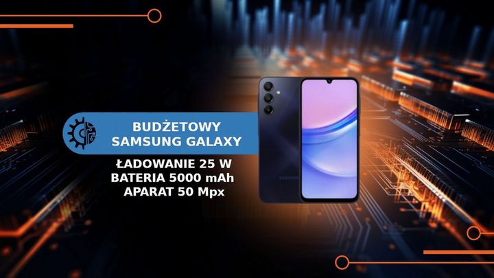 Smartfon wart naszej uwagi. Galaxy A15 oferuje baterię 5000 mAh i aparat 50 Mpix za około 600 zł