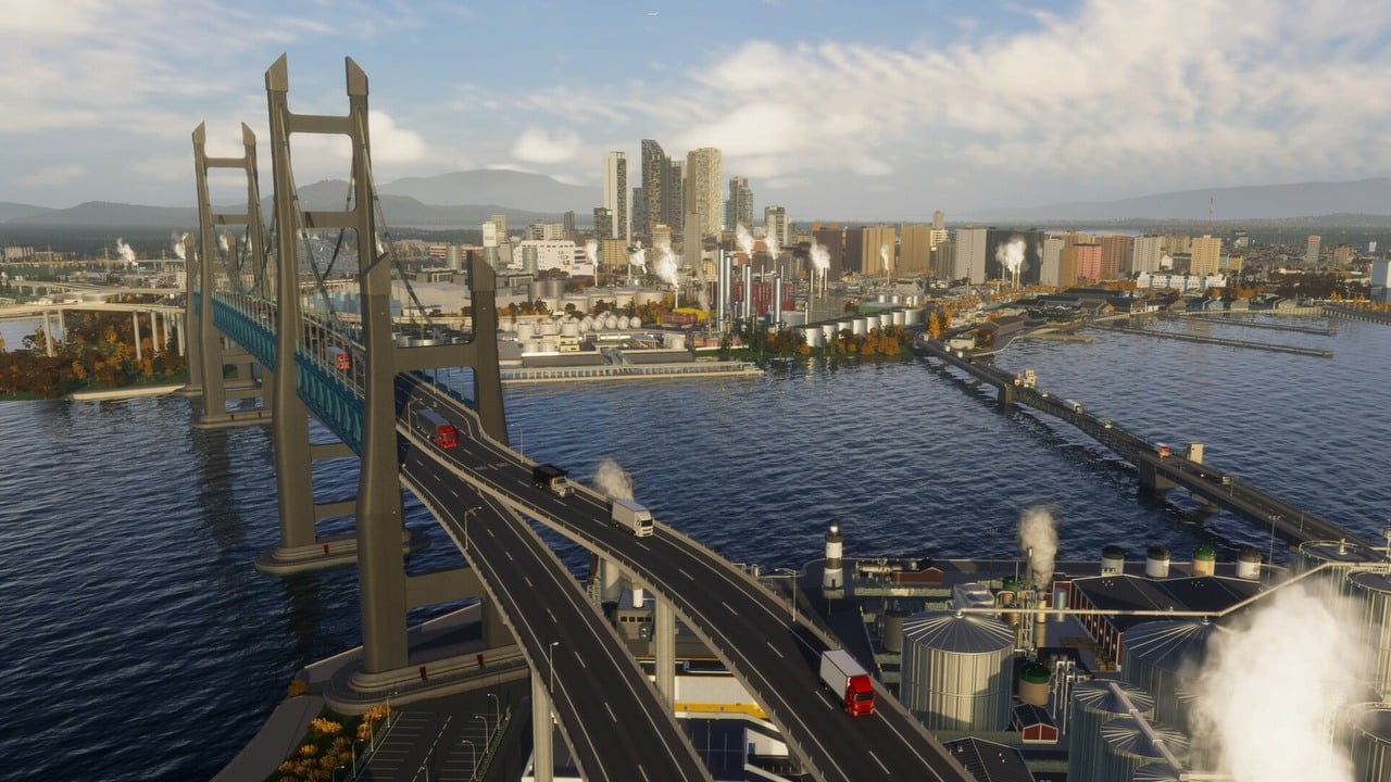 Nowe DLC do Cities: Skylines 2 jest dobre. Gracze wskazują powód, dla którego Bridges and Ports ma tylko 66% pozytywnych recenzji na Steam