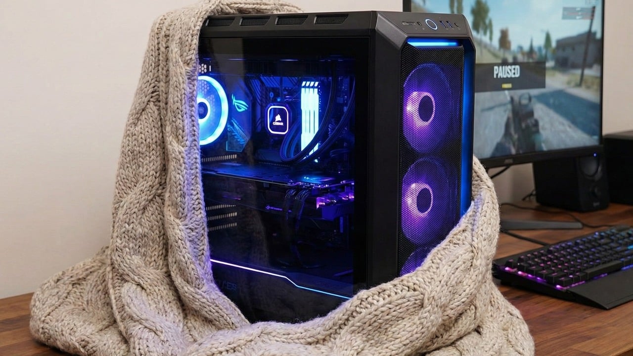 Gracz chce bezpiecznie wysłać swój komputer do gier i wybiera nietypową metodę. Lepiej nie robić tego w domu