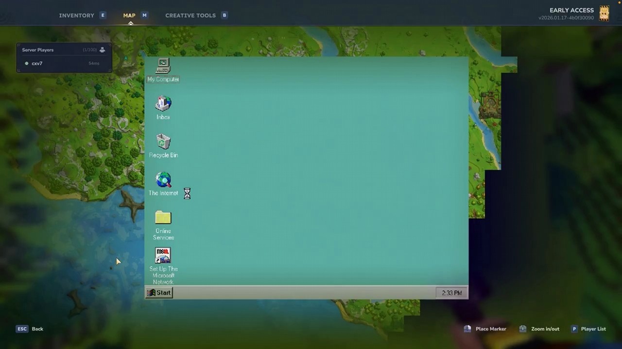 Moder Hytale włączył Windowsa 95 wewnątrz gry i skorzystał z Kalkulatora