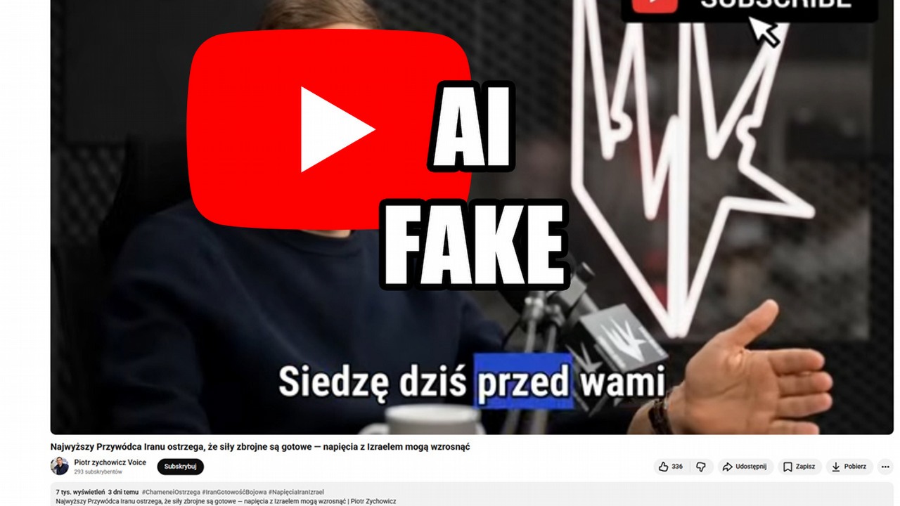 „Ukradli nam Zychowicza”. Fałszywy publicysta historyczny wygenerowany przez AI mówi o geopolityce na YouTube