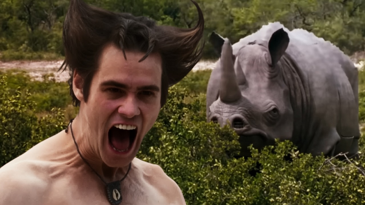 Za niemal 60 000 dolarów sprzedano nosorożca z filmu Ace Ventura, potwierdzając, iż scena „porodu” pozostaje jednym z najzabawniejszych momentów w karierze Jima Carreya