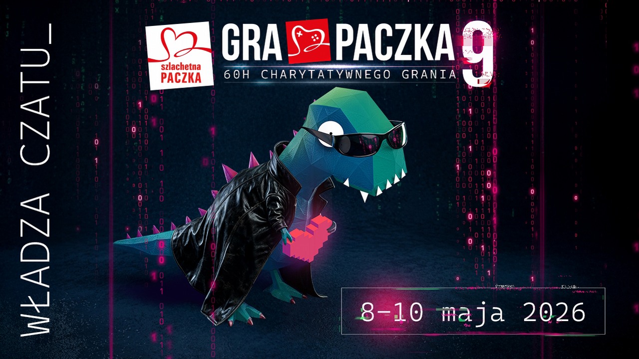Trwa dziewiąta edycja akcji charytatywnej Gra Paczka. Dziś startują streamy pod hasłem „Granie na pomaganie”