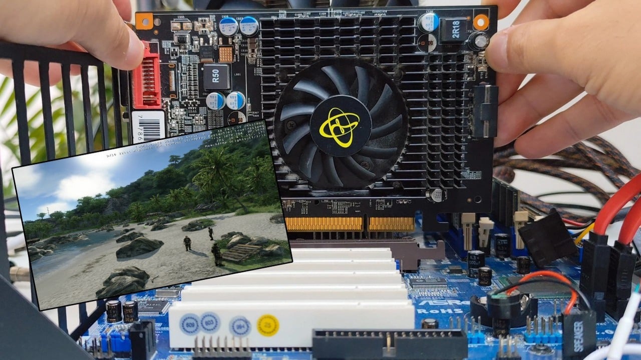 Komputer z 2003 roku z RAM-em DDR1 odpala Windowsa 11 i uruchamia Crysisa
