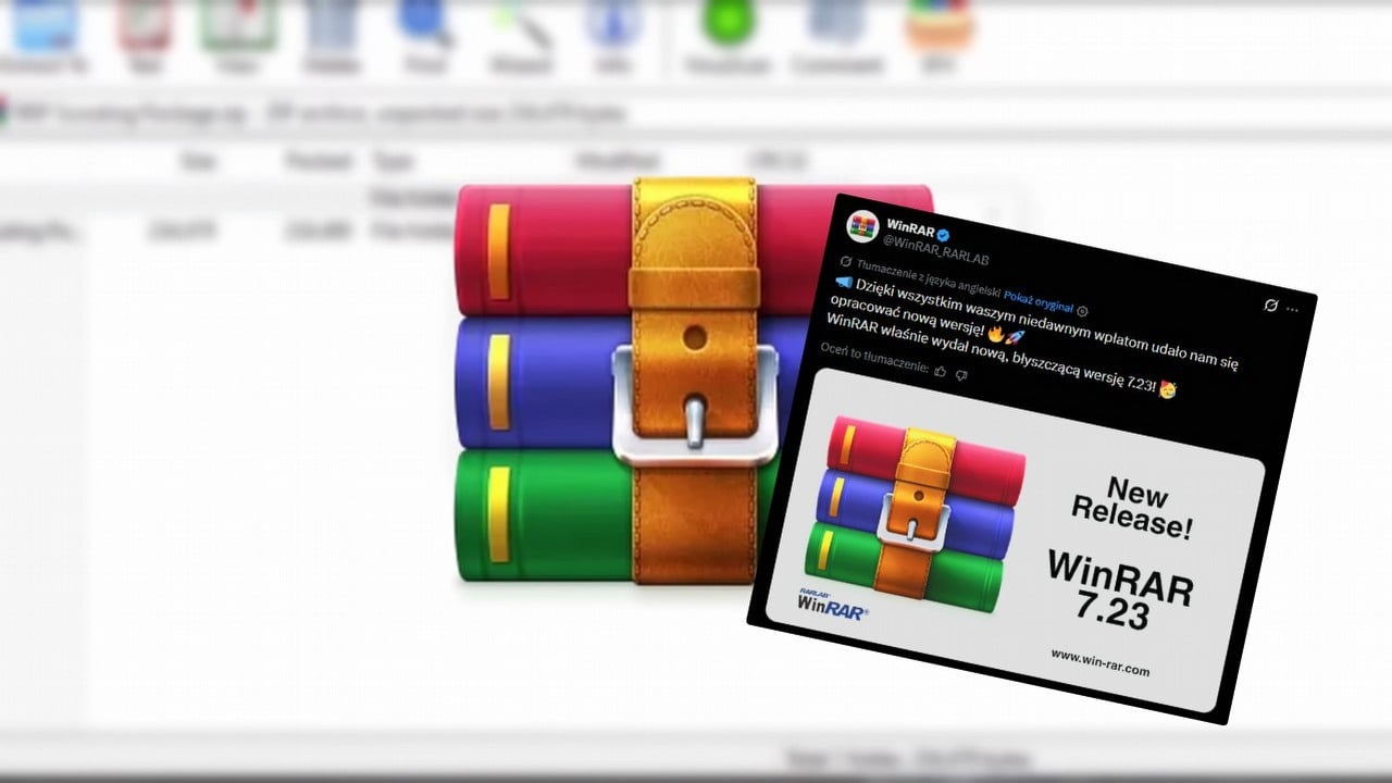 Jednak ktoś płaci za WinRAR-a. Kultowy program po ponad 30 latach przez cały czas dostaje ważne poprawki