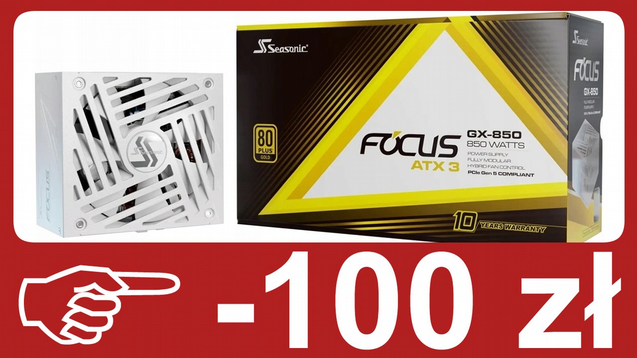 Czy warto? Seasonic Focus GX-850W ATX 3.1 za 534 zł. Test, opinie i porównanie do konkurencji