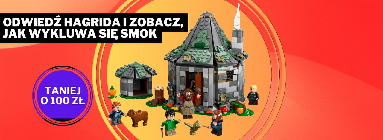 Zestaw LEGO z Hagridem uchwycił magię Harry'ego Pottera. Klocki cofną was do czasów, gdy oglądaliście Kamień Filozoficzny