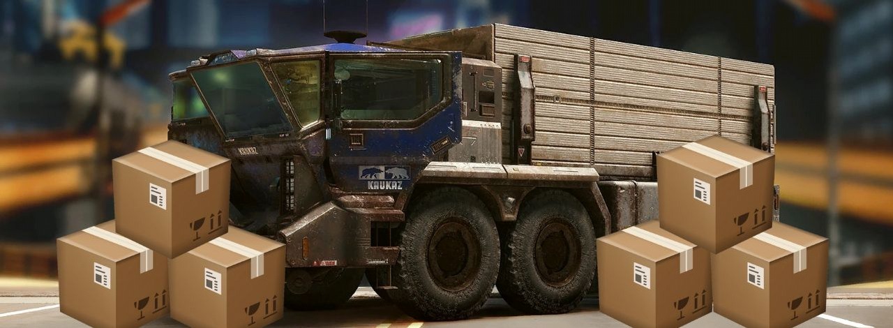 Gracz postanowił zmienić Cyberpunka 2077 w Truck Simulator. Teraz w Night City dowieziecie mieszkańcom bułki, wędliny itd