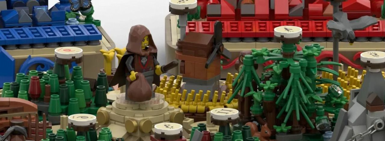 Kultową planszówkę zbudował z klocków LEGO. Nie tylko ładnie wygląda, ale i naprawdę można w nią zagrać