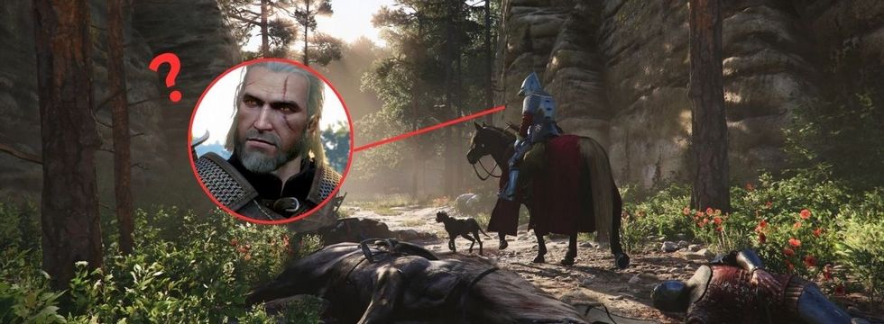 Gracze Kingdom Come 2 mają wrażenie, że znaleźli w grze Wiedźmina. Tajemniczego jegomościa z mieczem na plecach widać w jednej ze scen