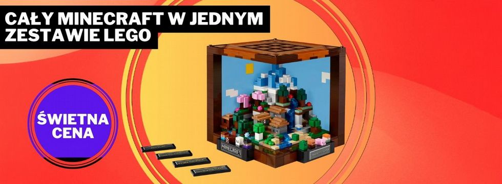 O to właśnie chodzi w Minecrafcie. Ten zestaw LEGO jest świetnym dodatkiem na półkę dla fanów gry