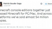 Minecraft sprzedany w około 54 mln egzemplarzy