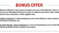 Ekskluzywny dostęp do dema Killzone 2 dla klientów sklepu GameStop