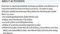Call of Duty 5 i Guitar Hero IV w planach firmy Activision