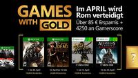 Games with Gold w kwietniu - Ryse, The Walking Dead: Season Two, Darksiders, Assassin's Creed: Revelations