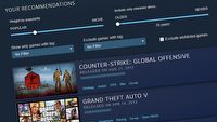 Sukces interaktywnych rekomendacji na Steam. 10 tys. nowych gier na listach życzeń