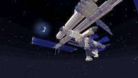Minecraft - stacja kosmiczna i ludzkie oko dostępne do zwiedzania za darmo