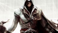 Ezio's Family na klatce schodowej - piękne wykonanie motywu z Assassins Creed