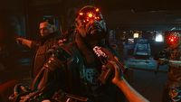 Fragmenty gameplayu z Cyberpunk 2077 - kreator postaci i Johnny Silverhand