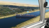 Kontenerowiec Ever Given został odtworzony w Microsoft Flight Simulator